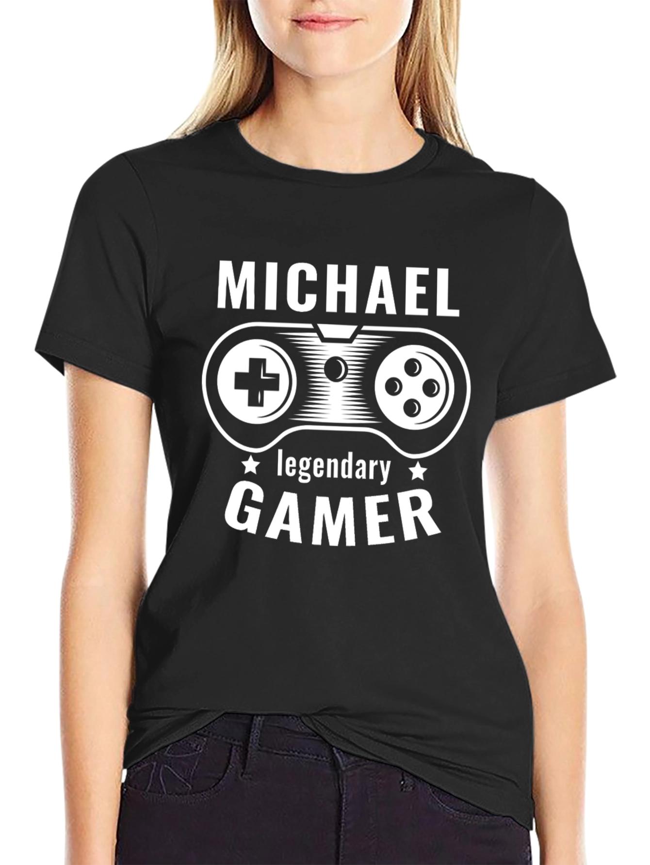 Michael Legendary Gamer Black T-Shirt