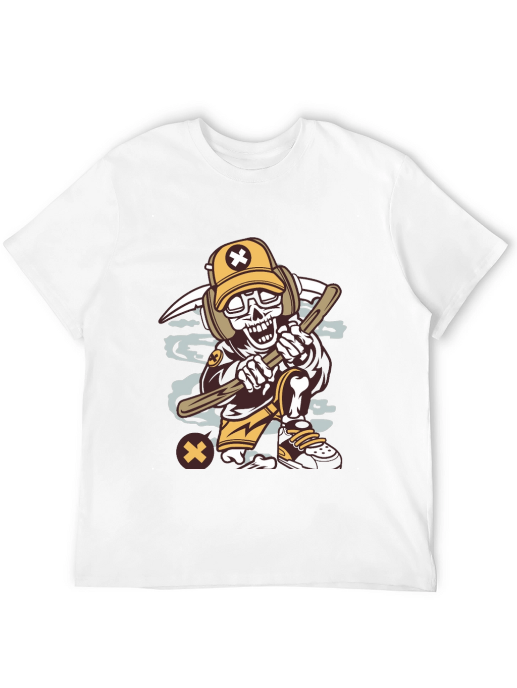 Cartoon Skeleton Graphic Tee