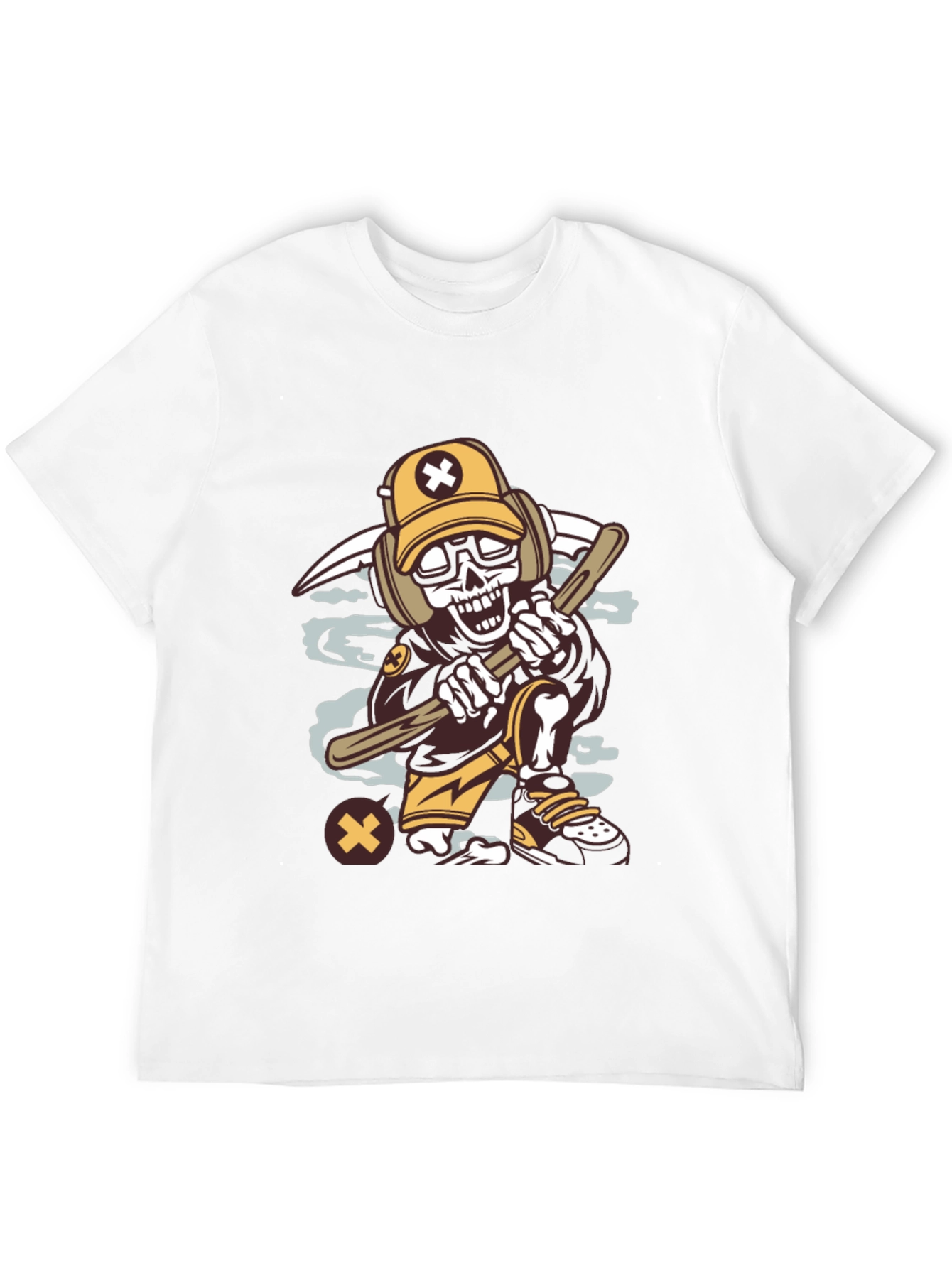 Cartoon Skeleton Graphic Tee