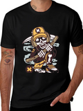 Cartoon Skeleton Graphic Tee