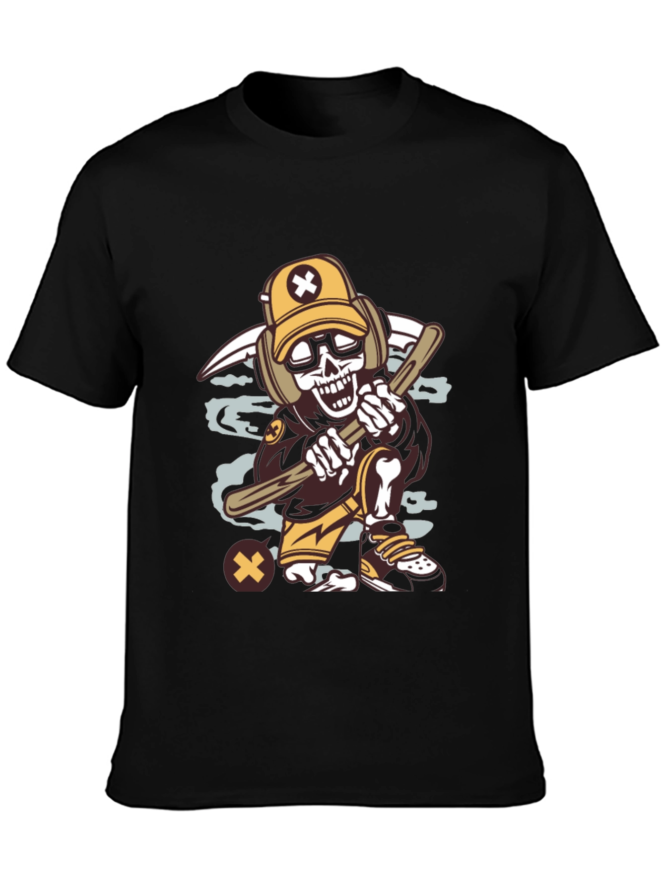 Cartoon Skeleton Graphic Tee