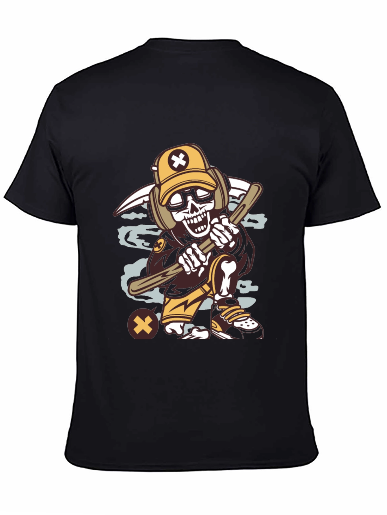 Cartoon Skeleton Graphic Tee