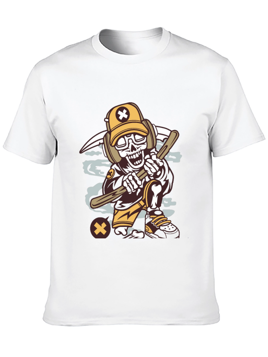 Cartoon Skeleton Graphic Tee