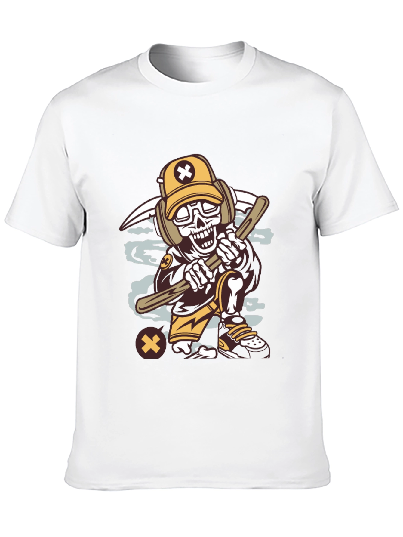 Cartoon Skeleton Graphic Tee