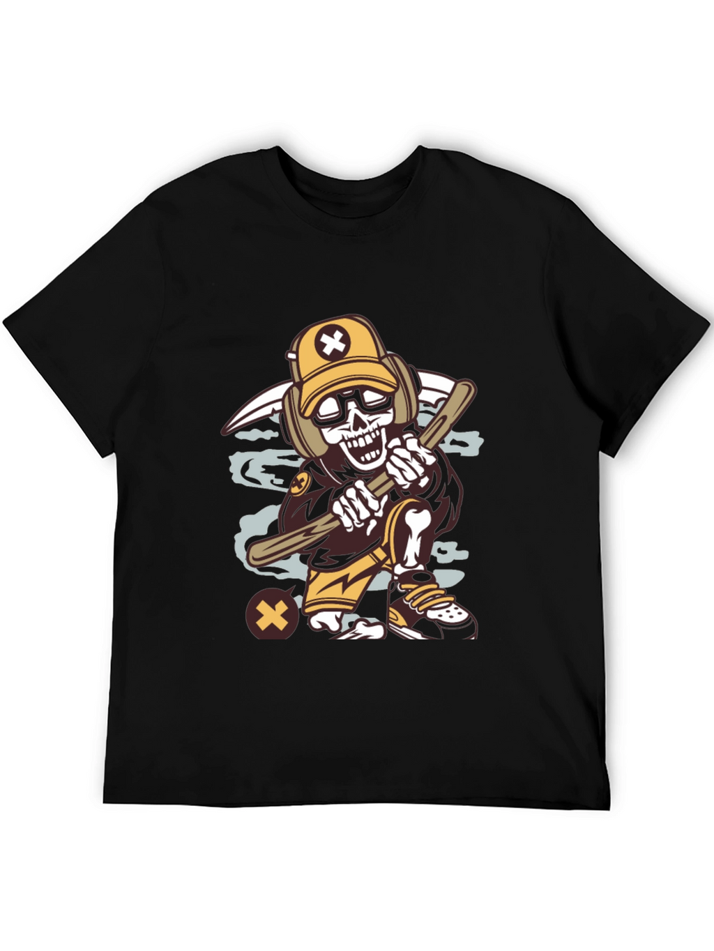 Cartoon Skeleton Graphic Tee