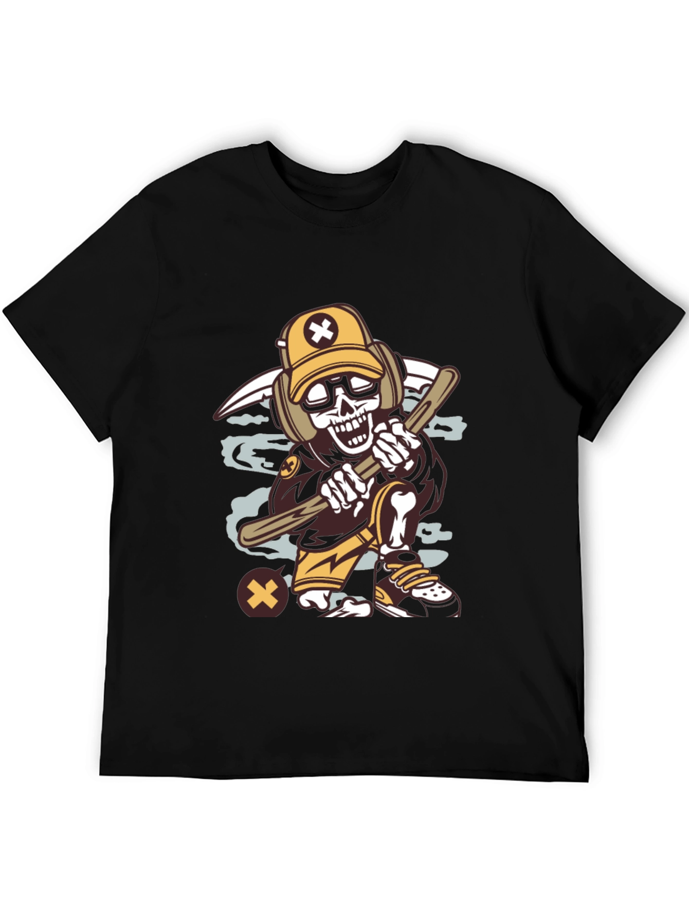 Cartoon Skeleton Graphic Tee