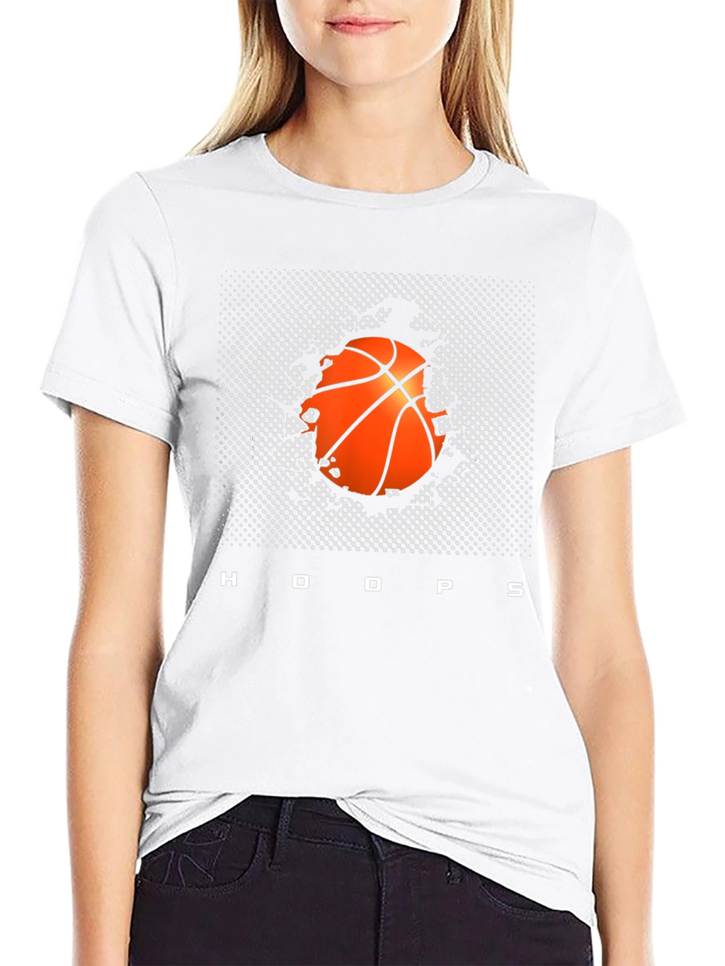 Hoops Basketball Graphic Tee