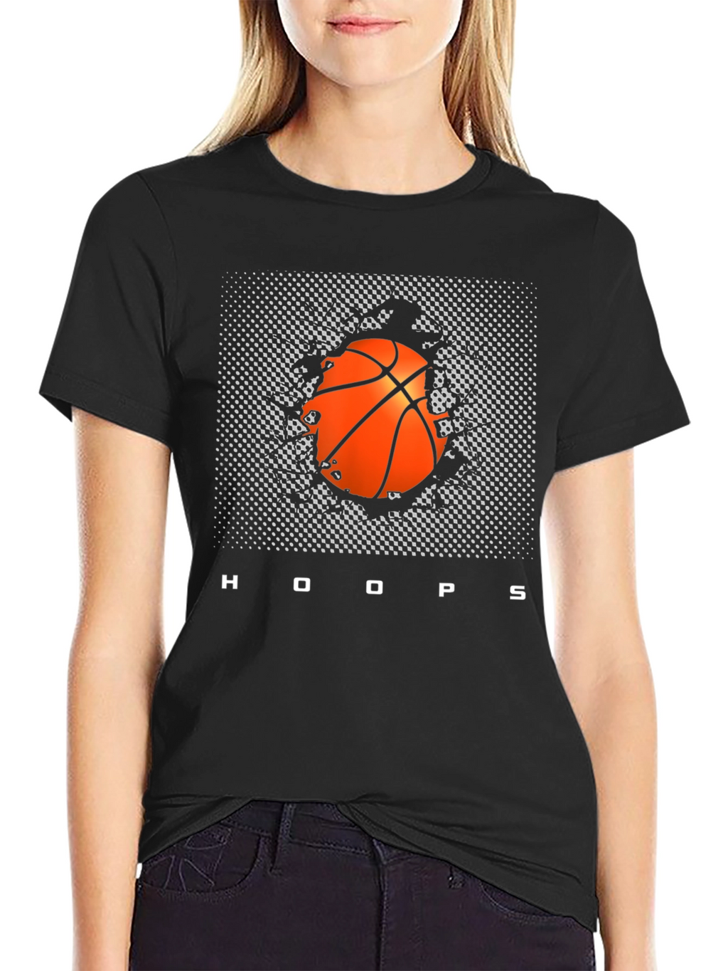 Hoops Basketball Graphic Tee