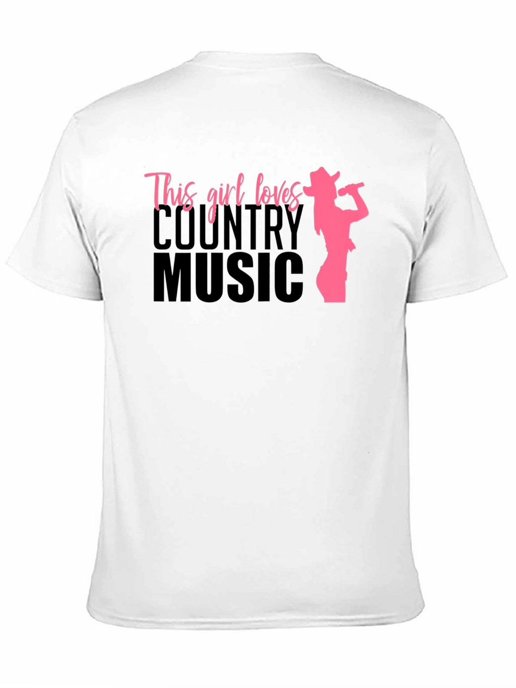 Country Music Girl Graphic Tee - Black