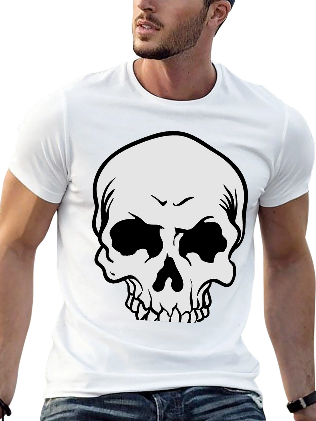 Skull Graphic Black T-Shirt