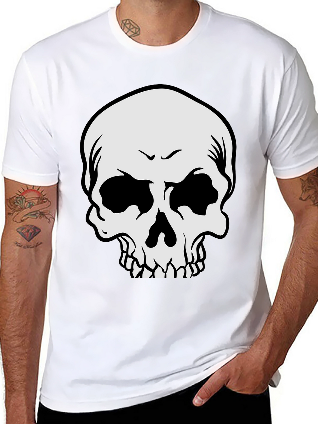 Skull Graphic Black T-Shirt