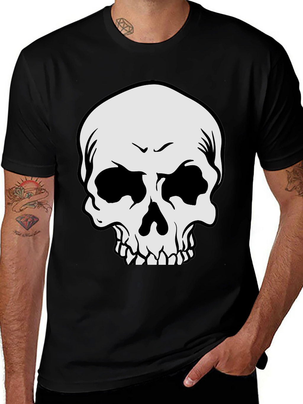 Skull Graphic Black T-Shirt