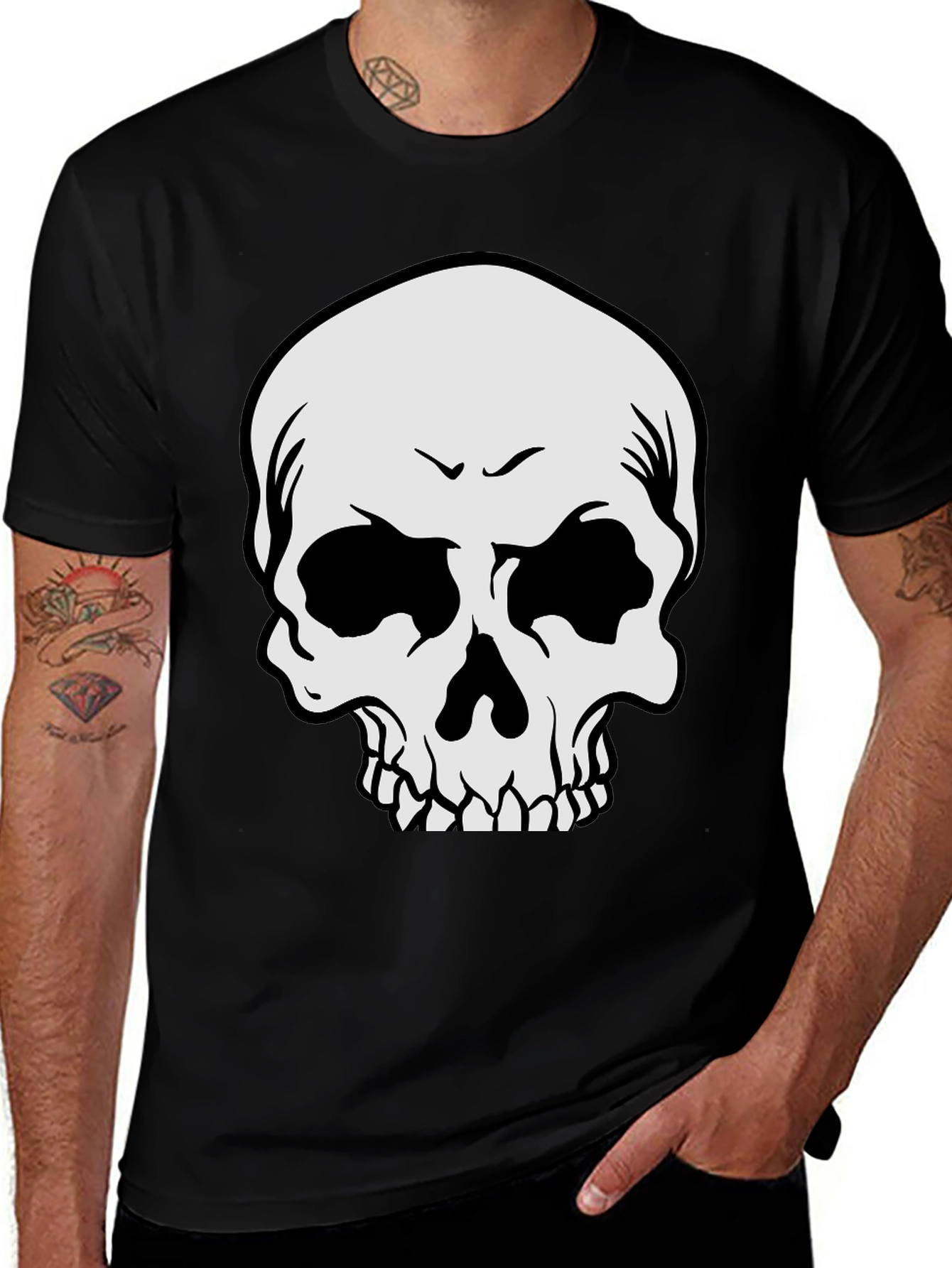 Skull Graphic Black T-Shirt
