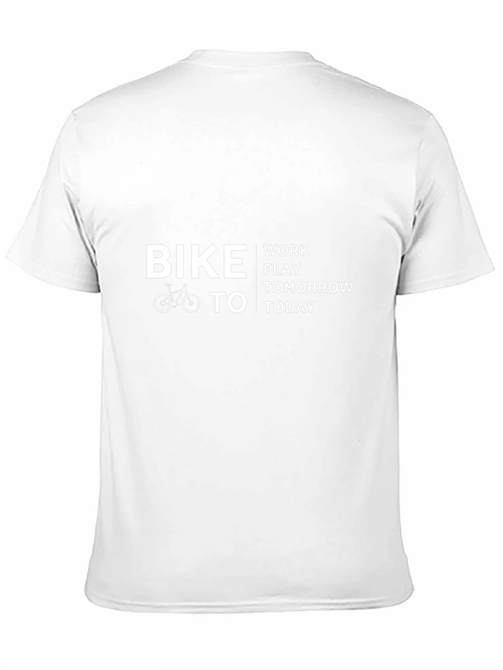 Bike To Work Tomorrow Today Graphic Tee