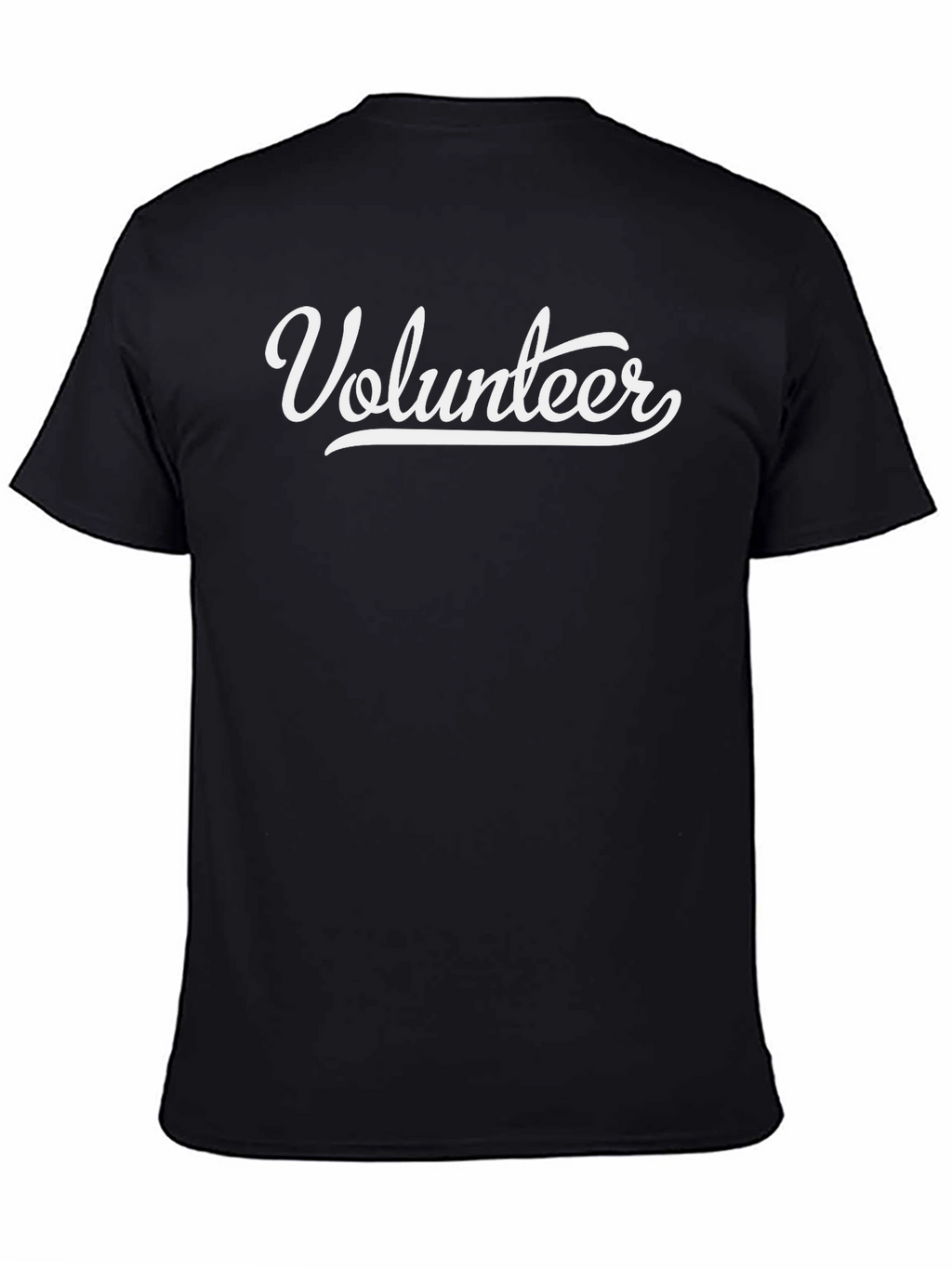 Volunteer T-Shirt - Soft Cotton Blend Classic Crew Neck