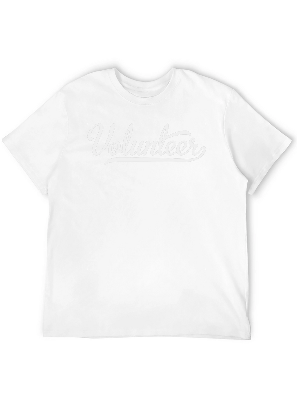 Volunteer T-Shirt - Soft Cotton Blend Classic Crew Neck