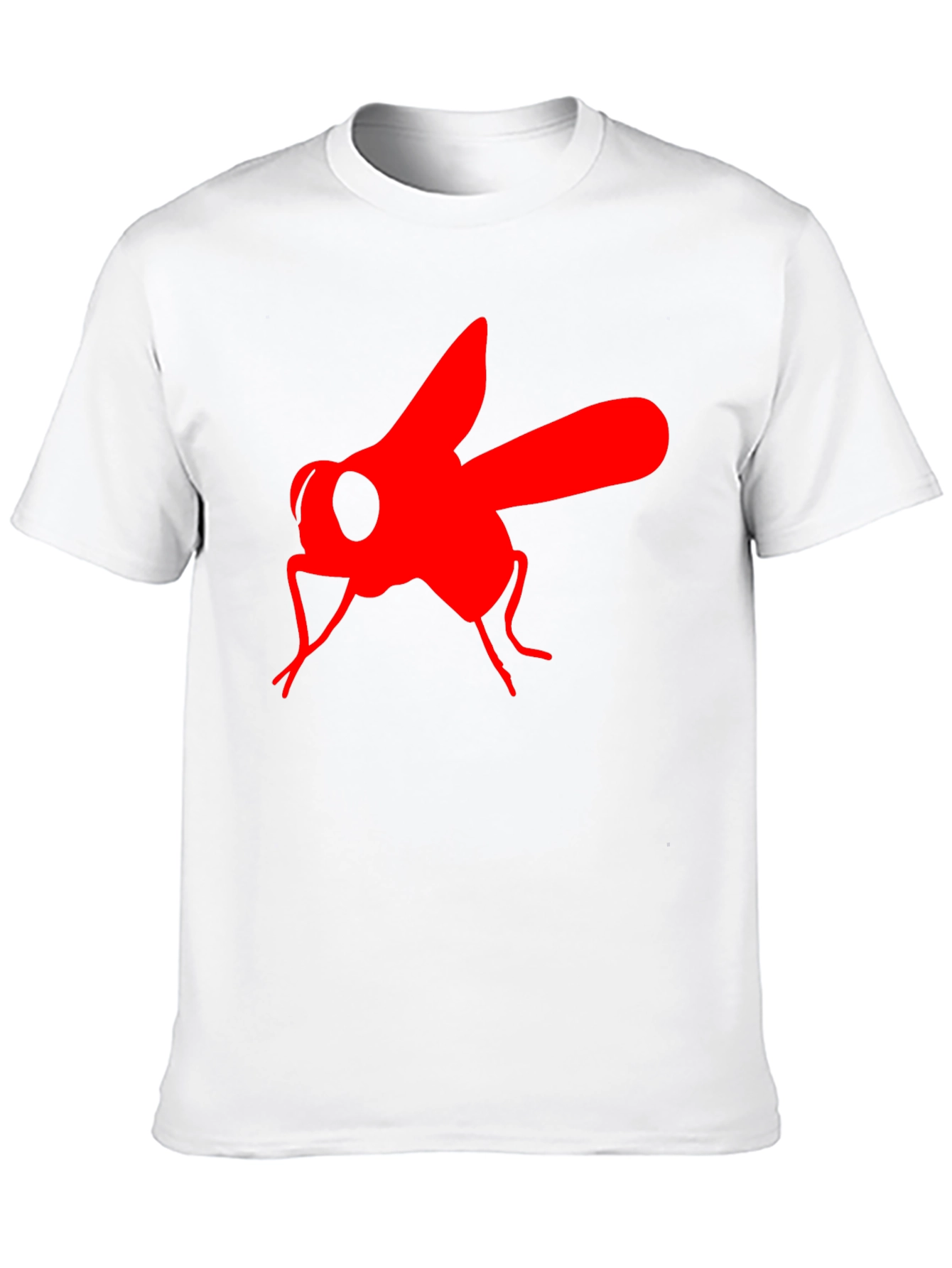 Bold Fly Graphic Tee - Black Cotton T-Shirt