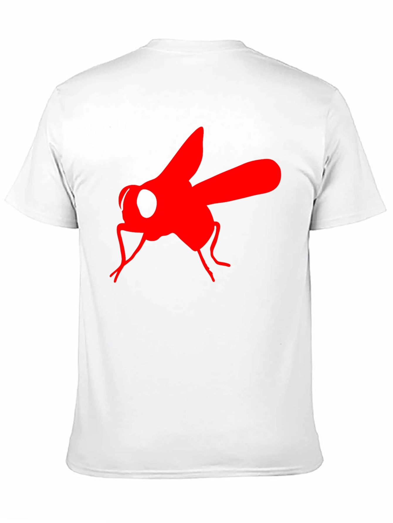 Bold Fly Graphic Tee - Black Cotton T-Shirt