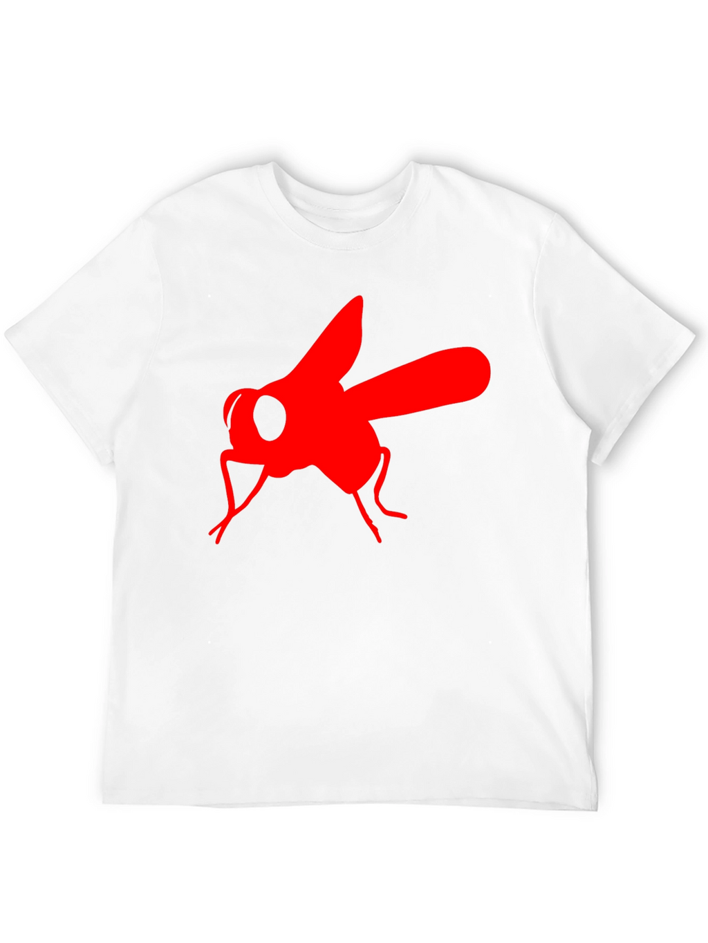 Bold Fly Graphic Tee - Black Cotton T-Shirt