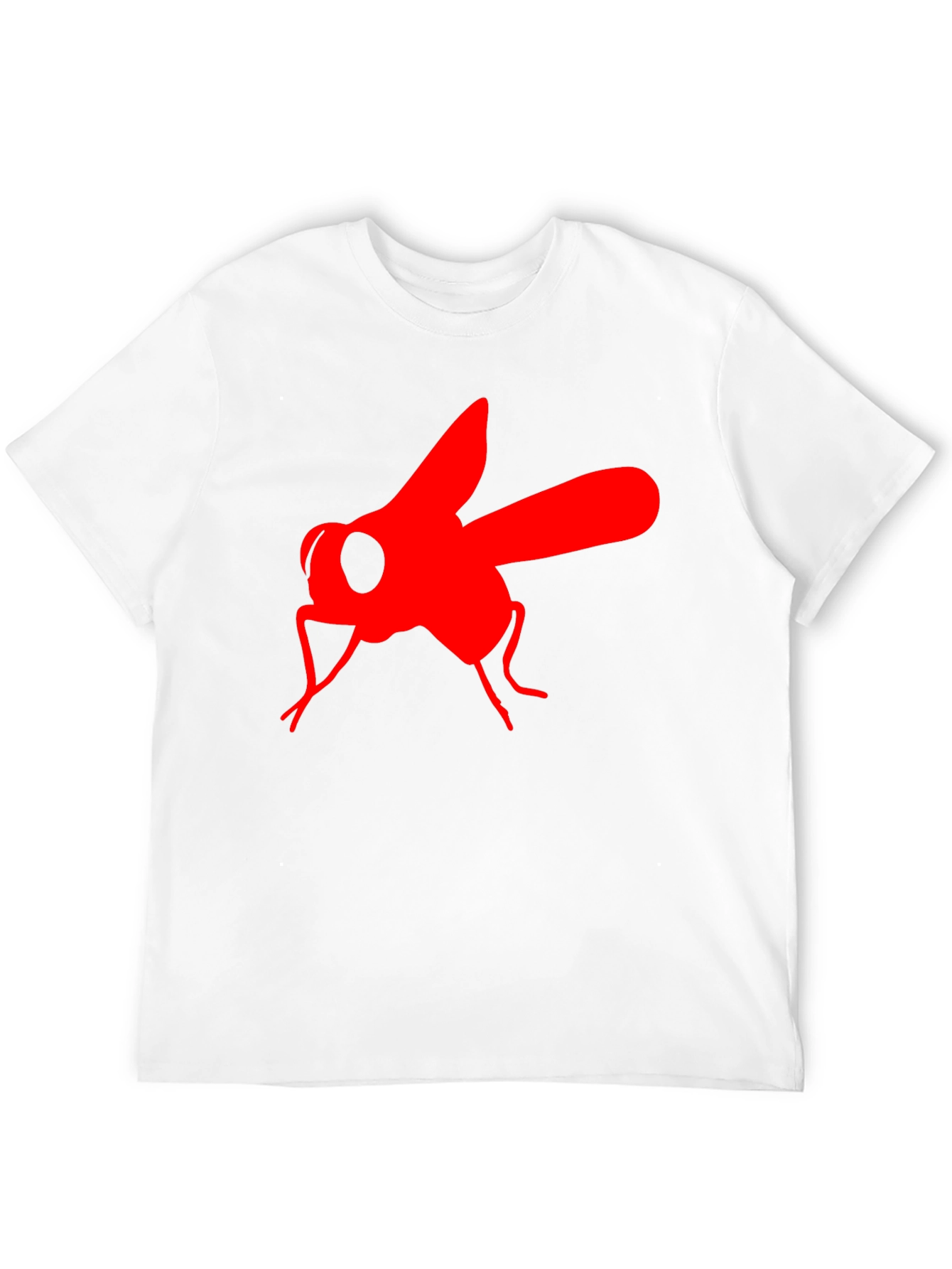 Bold Fly Graphic Tee - Black Cotton T-Shirt