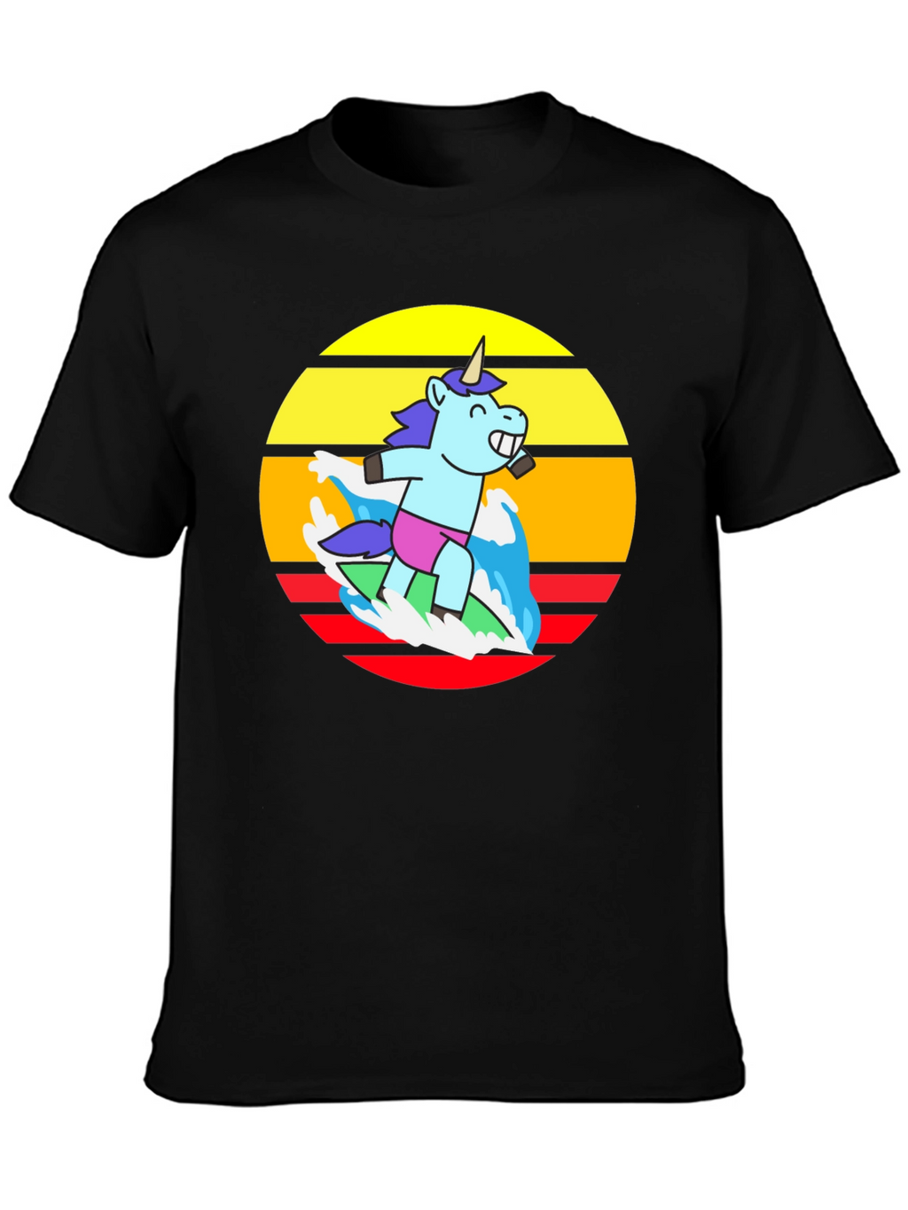 Surfing Unicorn Graphic Tee