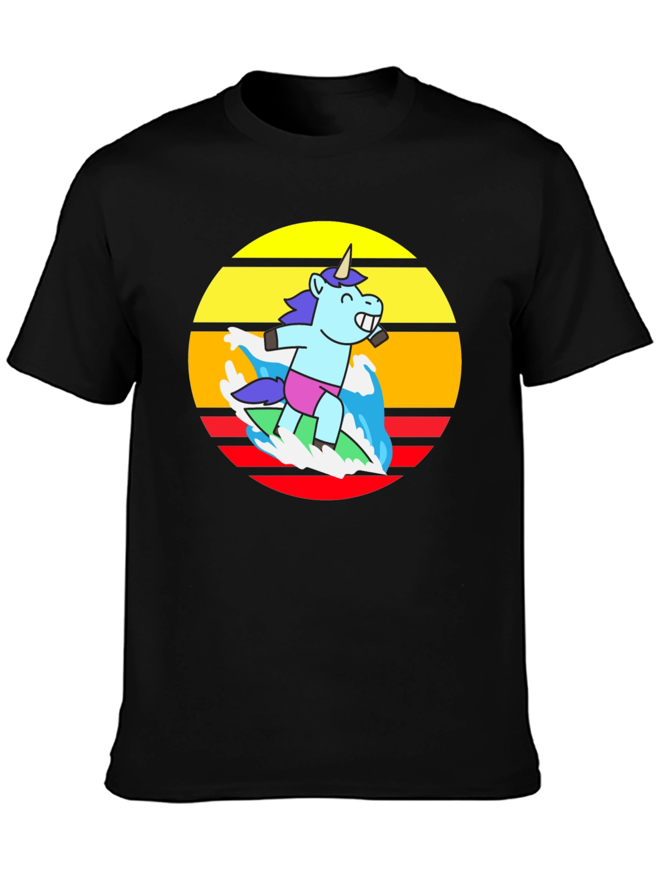 Surfing Unicorn Graphic Tee