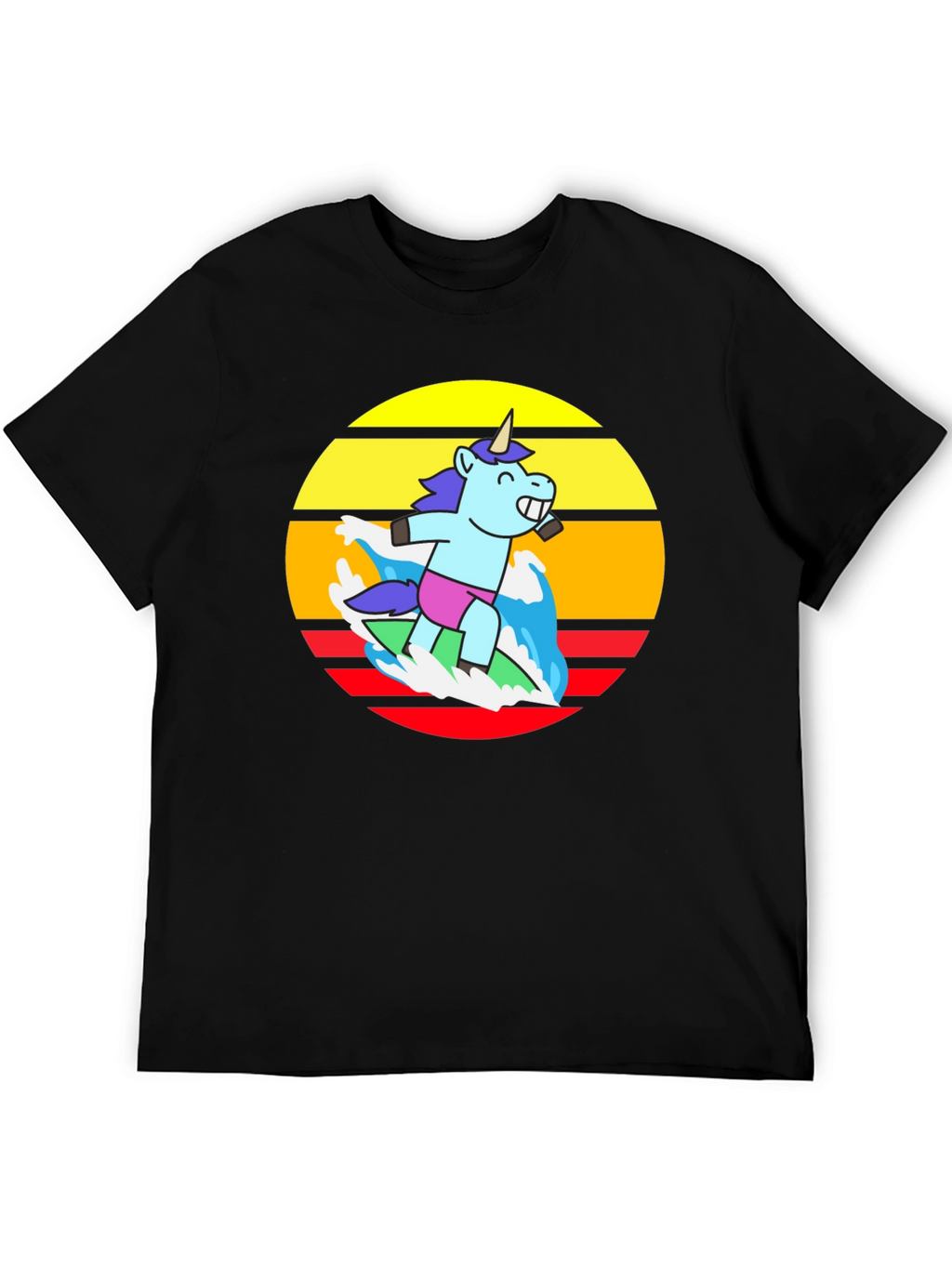 Surfing Unicorn Graphic Tee