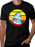 Surfing Unicorn Graphic Tee