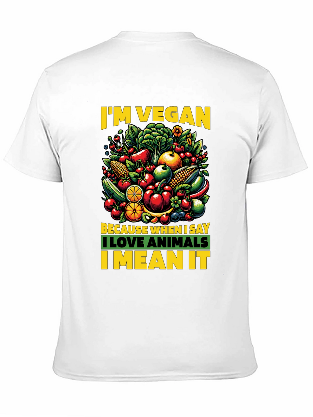 Im Vegan T-shirt - Love Animals