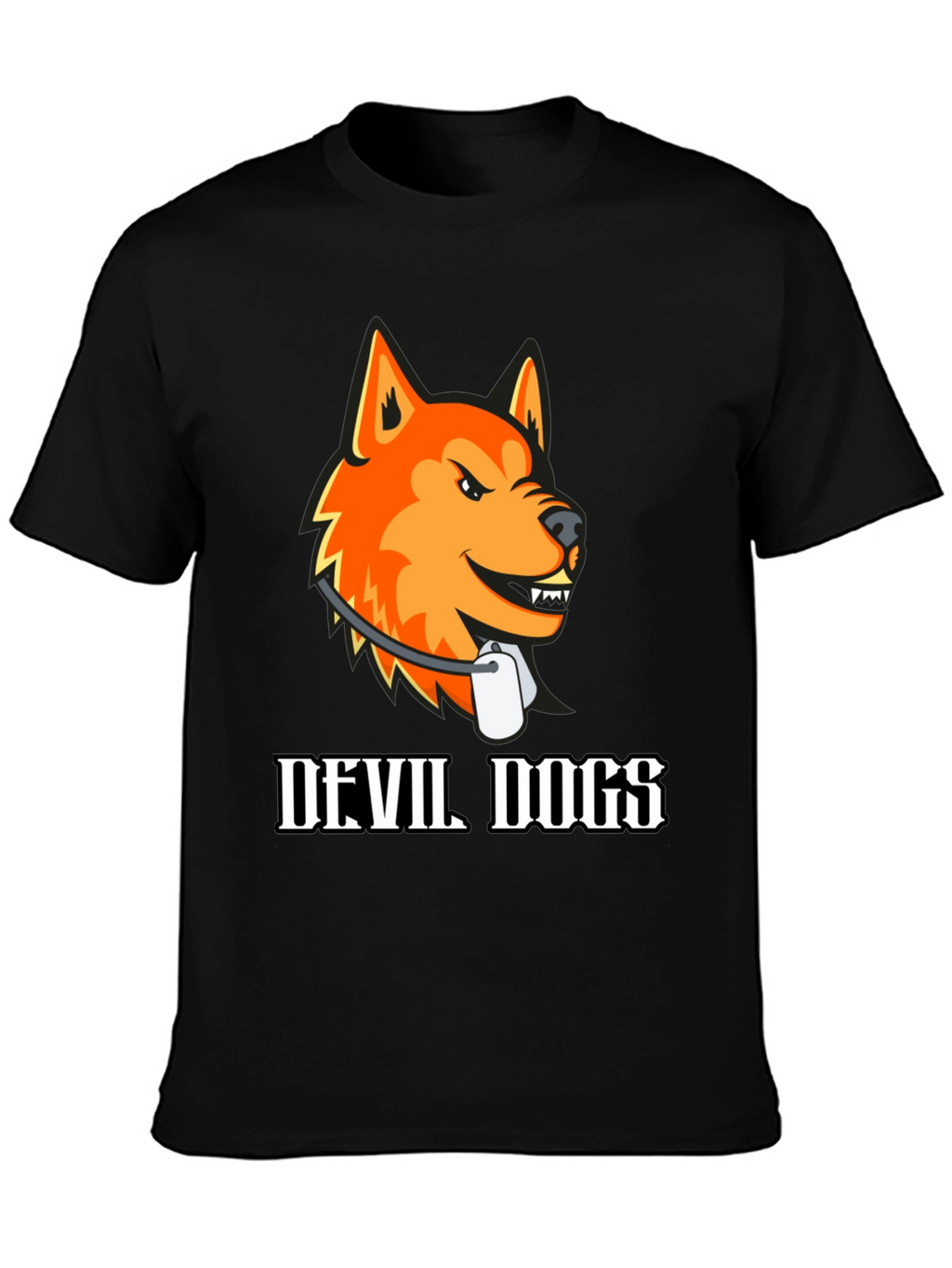 Devil Dogs Graphic Tee - Bold Animal Print Shirt