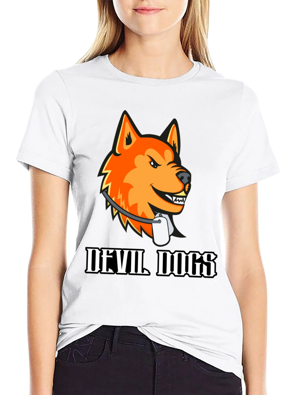 Devil Dogs Graphic Tee - Bold Animal Print Shirt