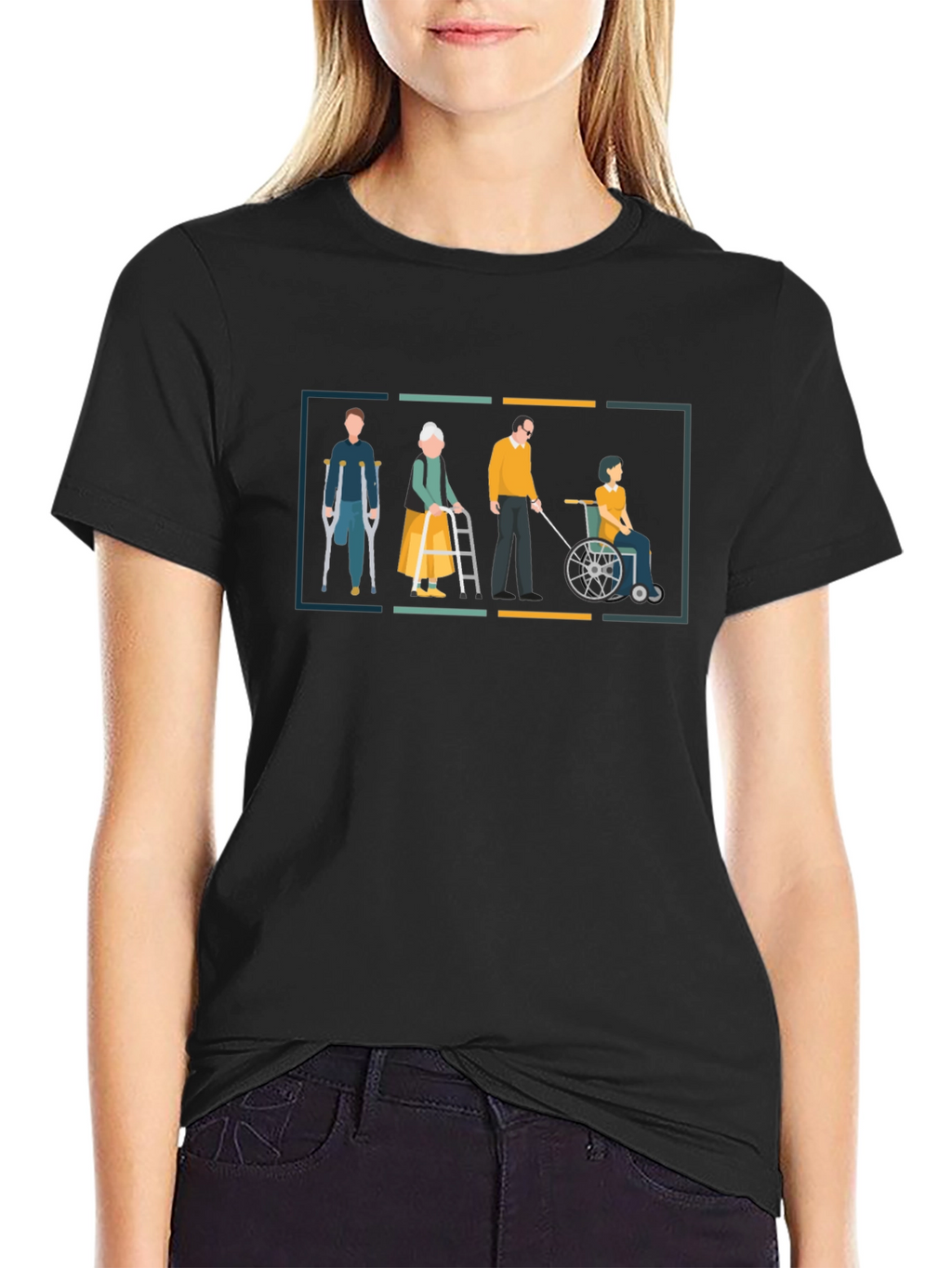 Disability Awareness Graphic Tee - Black