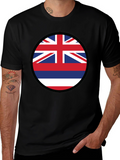 Hawaii Flag T-Shirt - Island Pride Crew Neck Tee