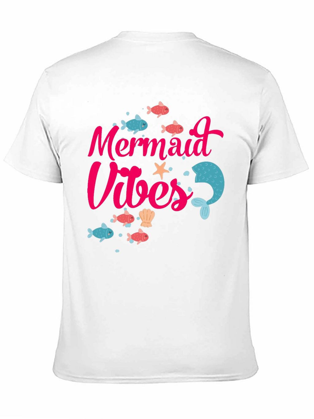 Mermaid Vibes Graphic Tee - Fun Summer T-Shirt