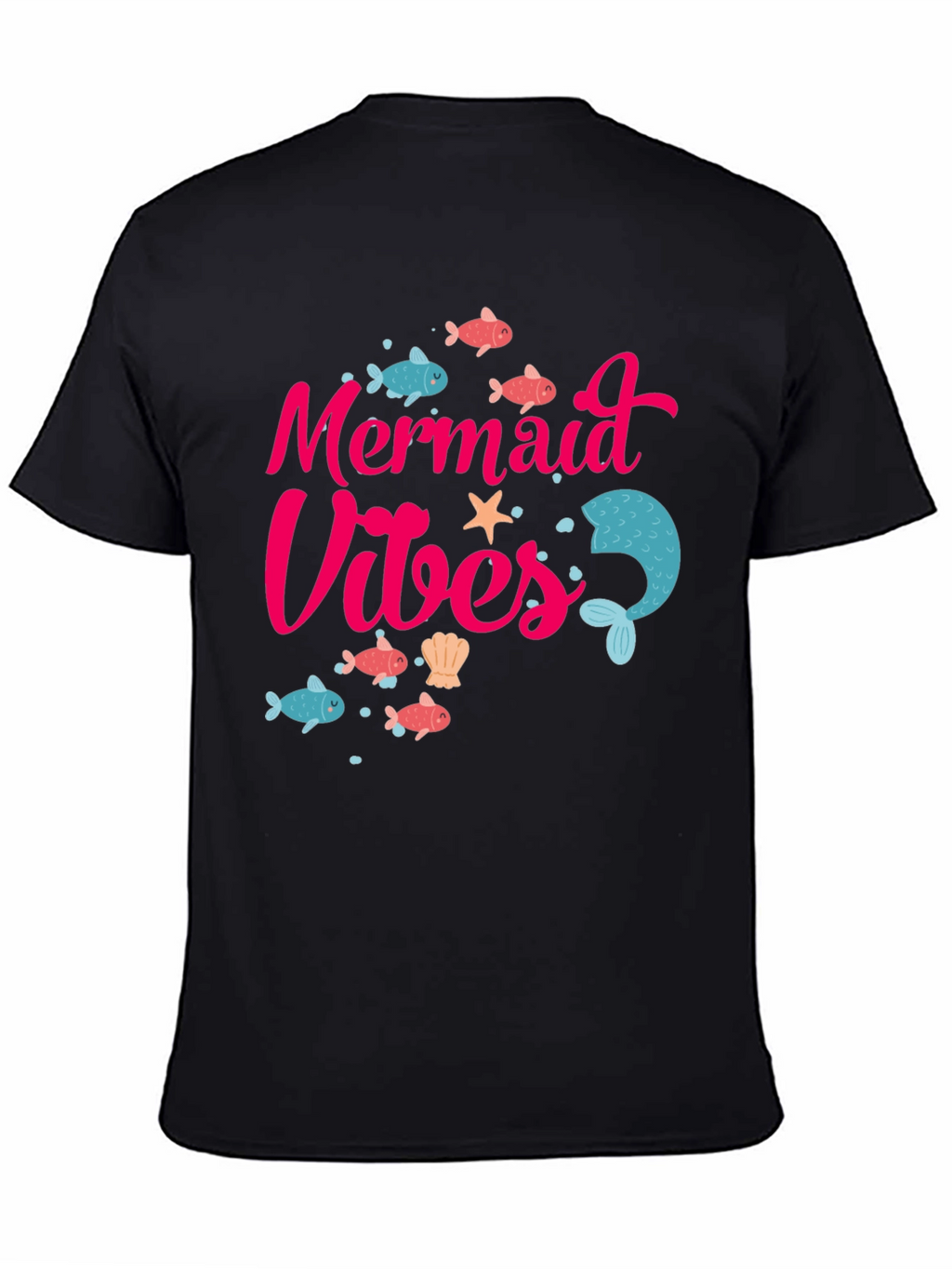 Mermaid Vibes Graphic Tee - Fun Summer T-Shirt