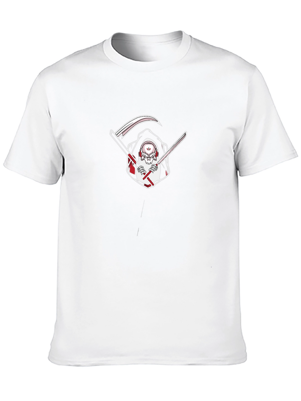 Reaper Graphic Tee - Edgy Skull Grim Reaper T-Shirt