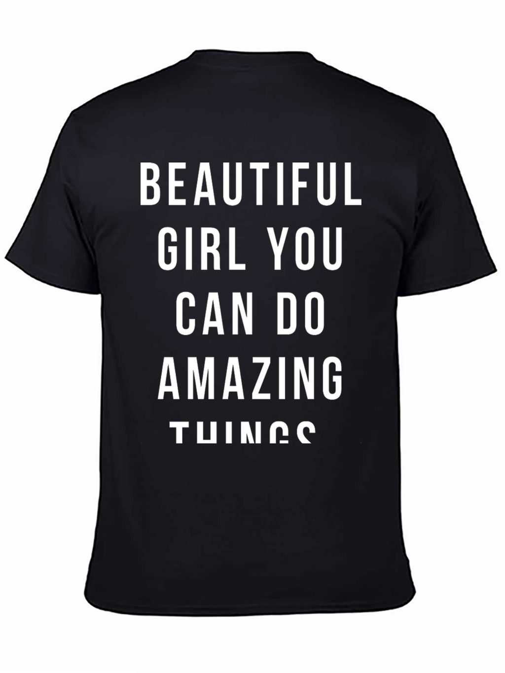 Inspirational Amazing Things Black Graphic Tee