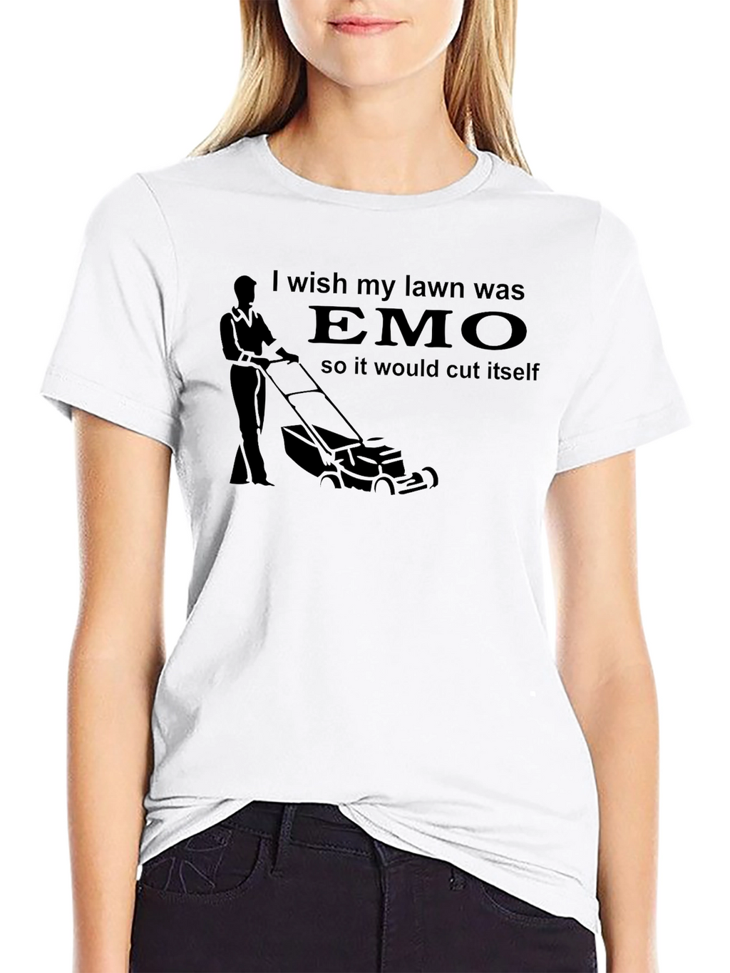 Emo Lawn T-Shirt - Funny Graphic Tee