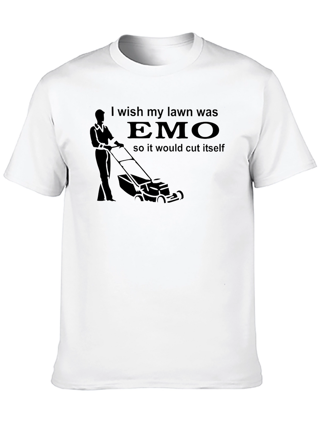 Emo Lawn T-Shirt - Funny Graphic Tee