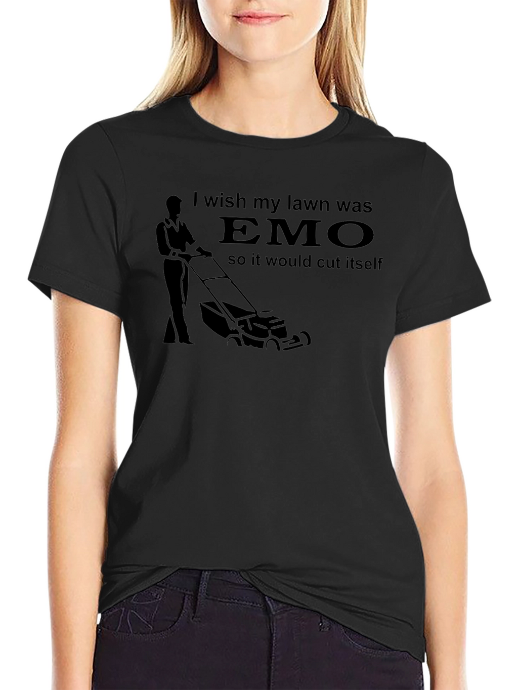 Emo Lawn T-Shirt - Funny Graphic Tee