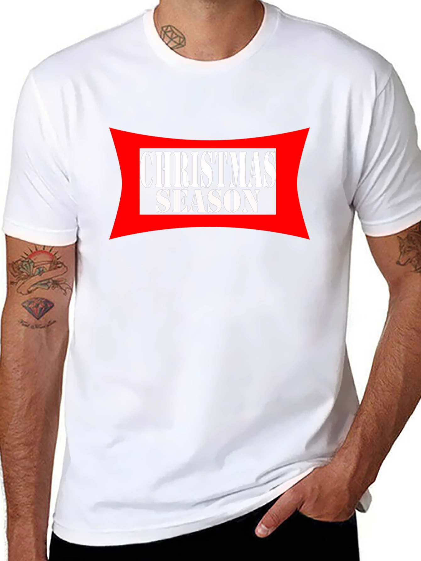 Christmas Season Graphic Tee - Black