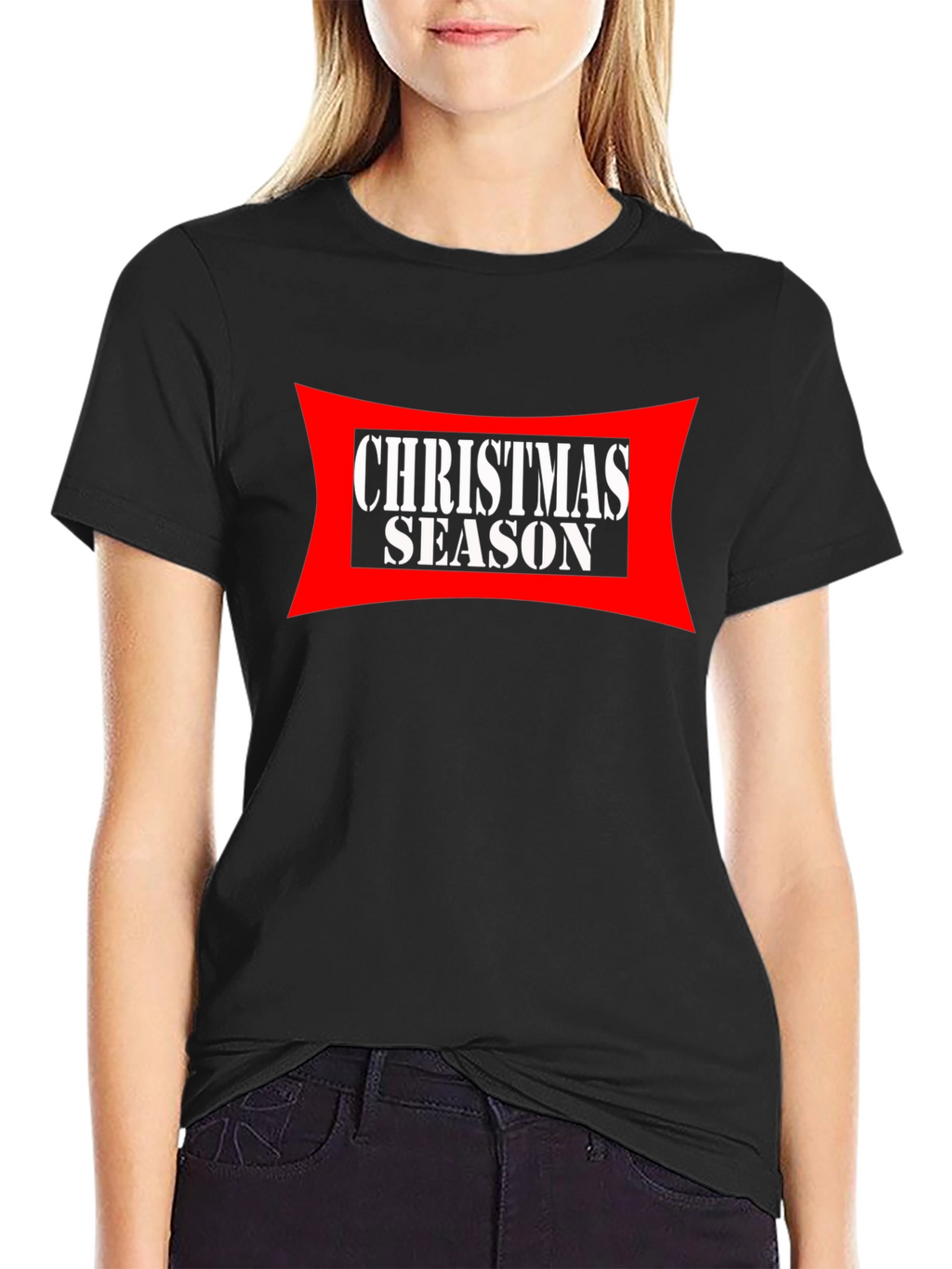 Christmas Season Graphic Tee - Black