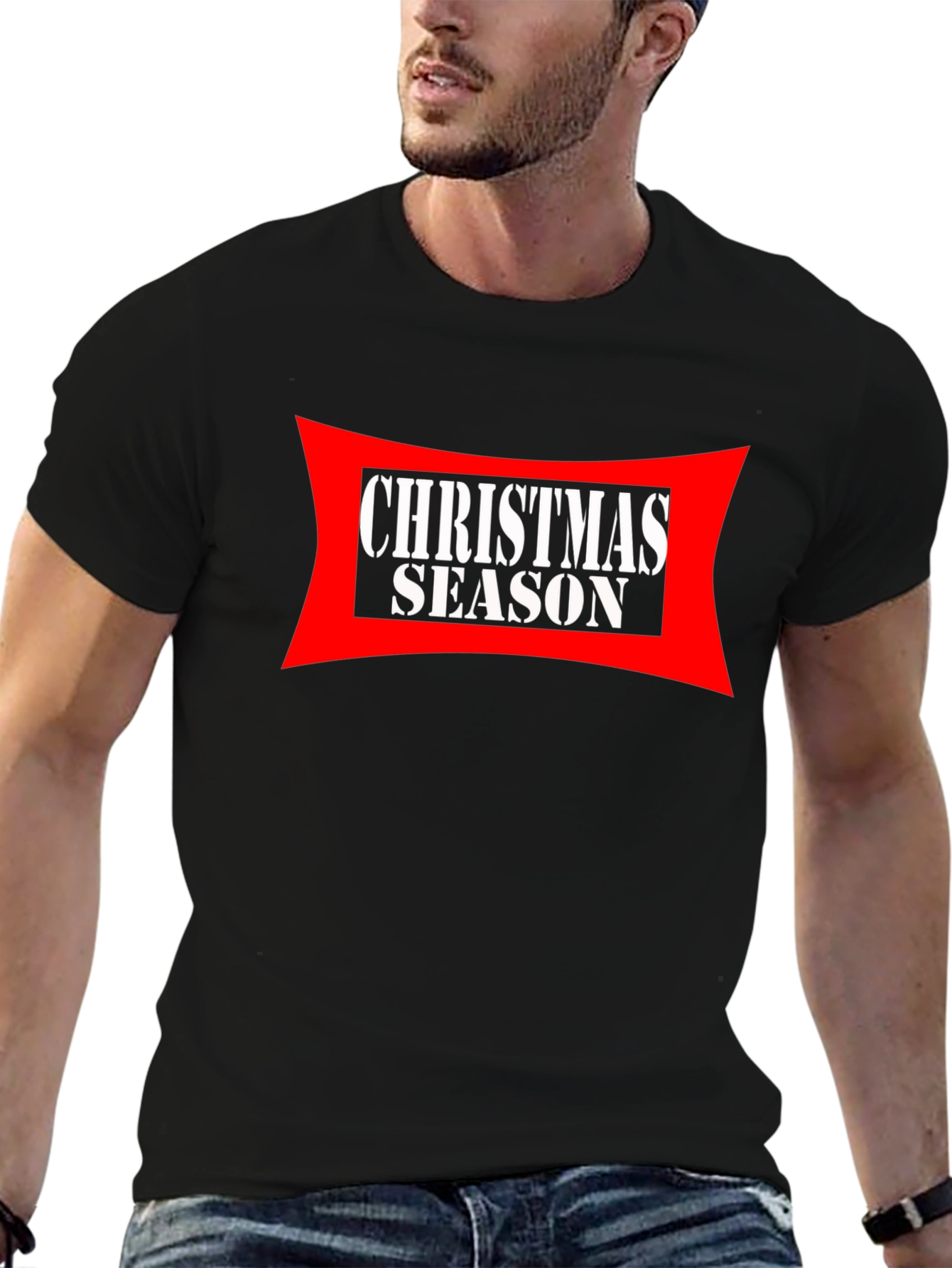 Christmas Season Graphic Tee - Black
