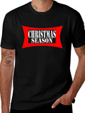 Christmas Season Graphic Tee - Black