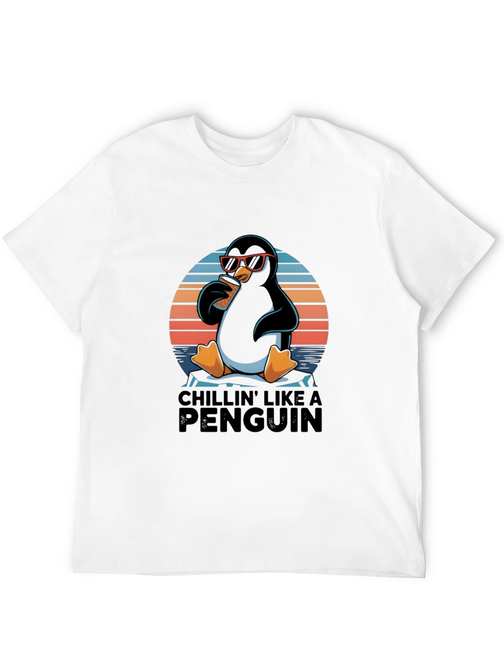 Chillin Penguin T-Shirt - Cool Graphic Tee