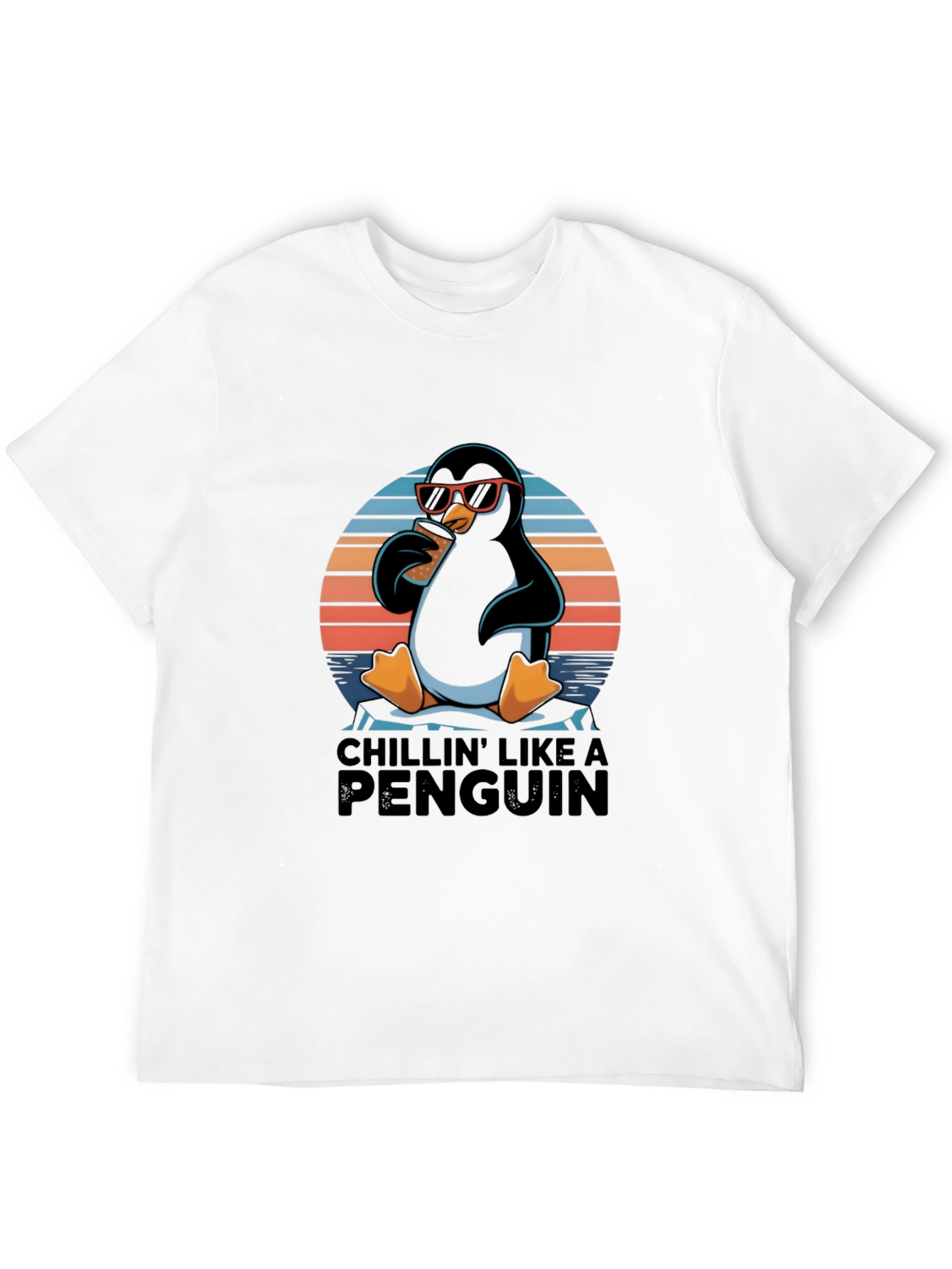 Chillin Penguin T-Shirt - Cool Graphic Tee
