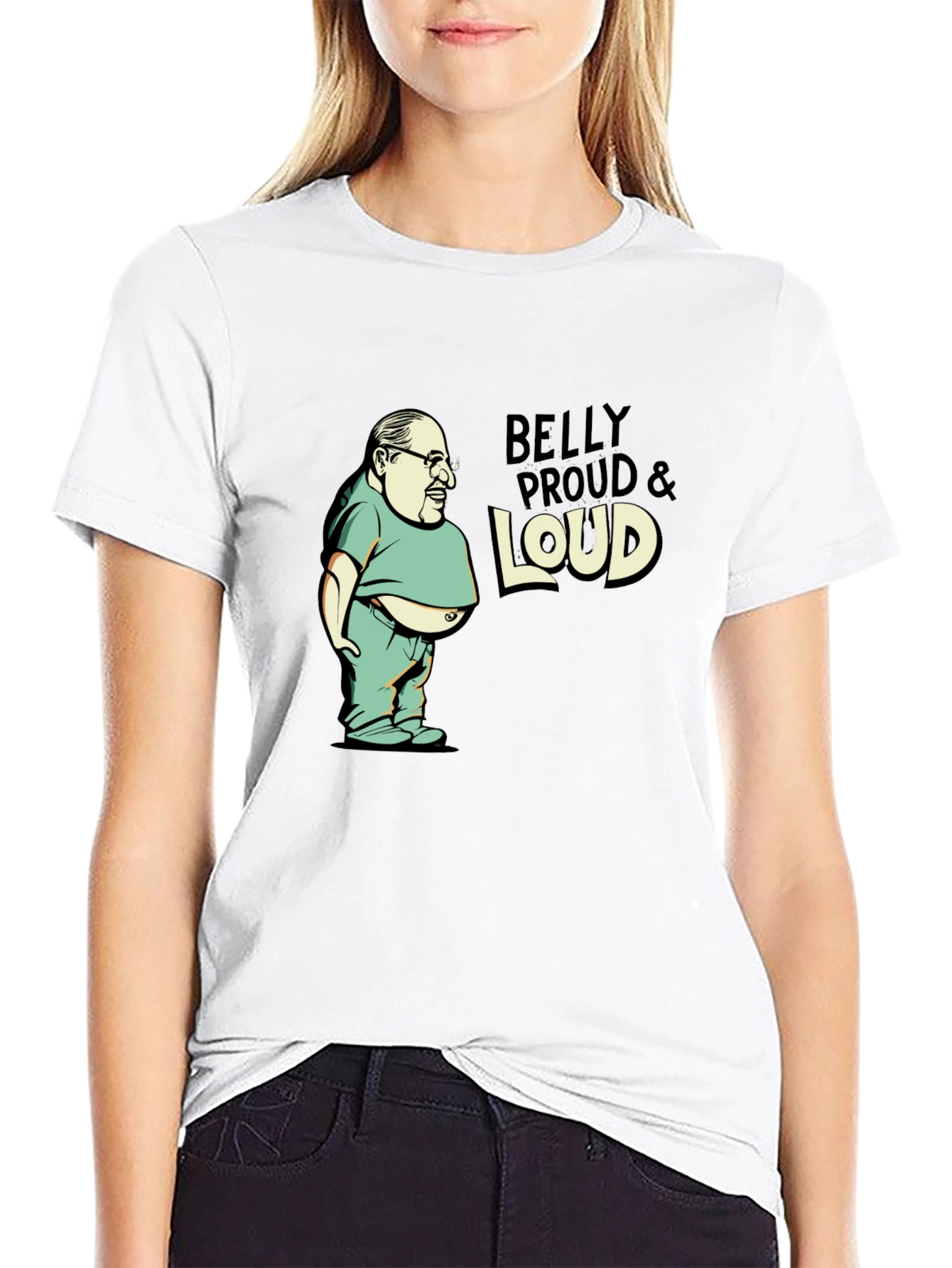 Belly Proud & Loud Black T-Shirt