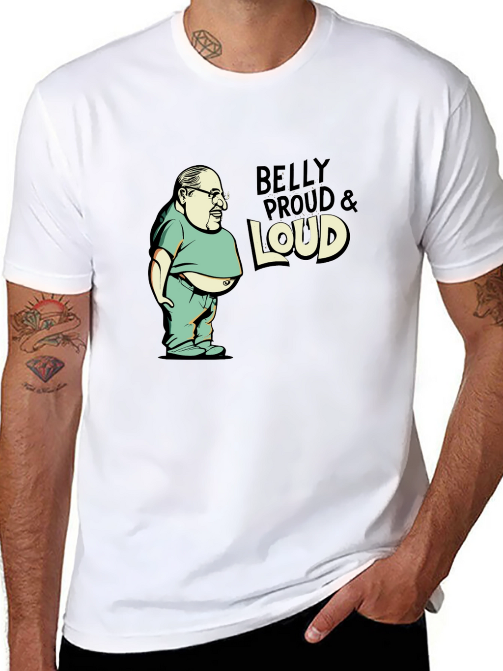 Belly Proud & Loud Black T-Shirt