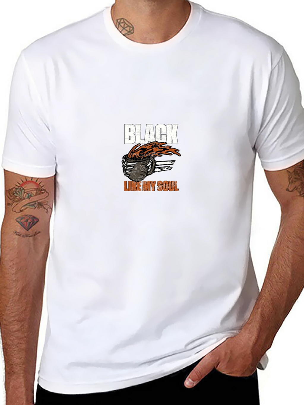 Black Like My Soul T-Shirt - Coffee Lover Tee