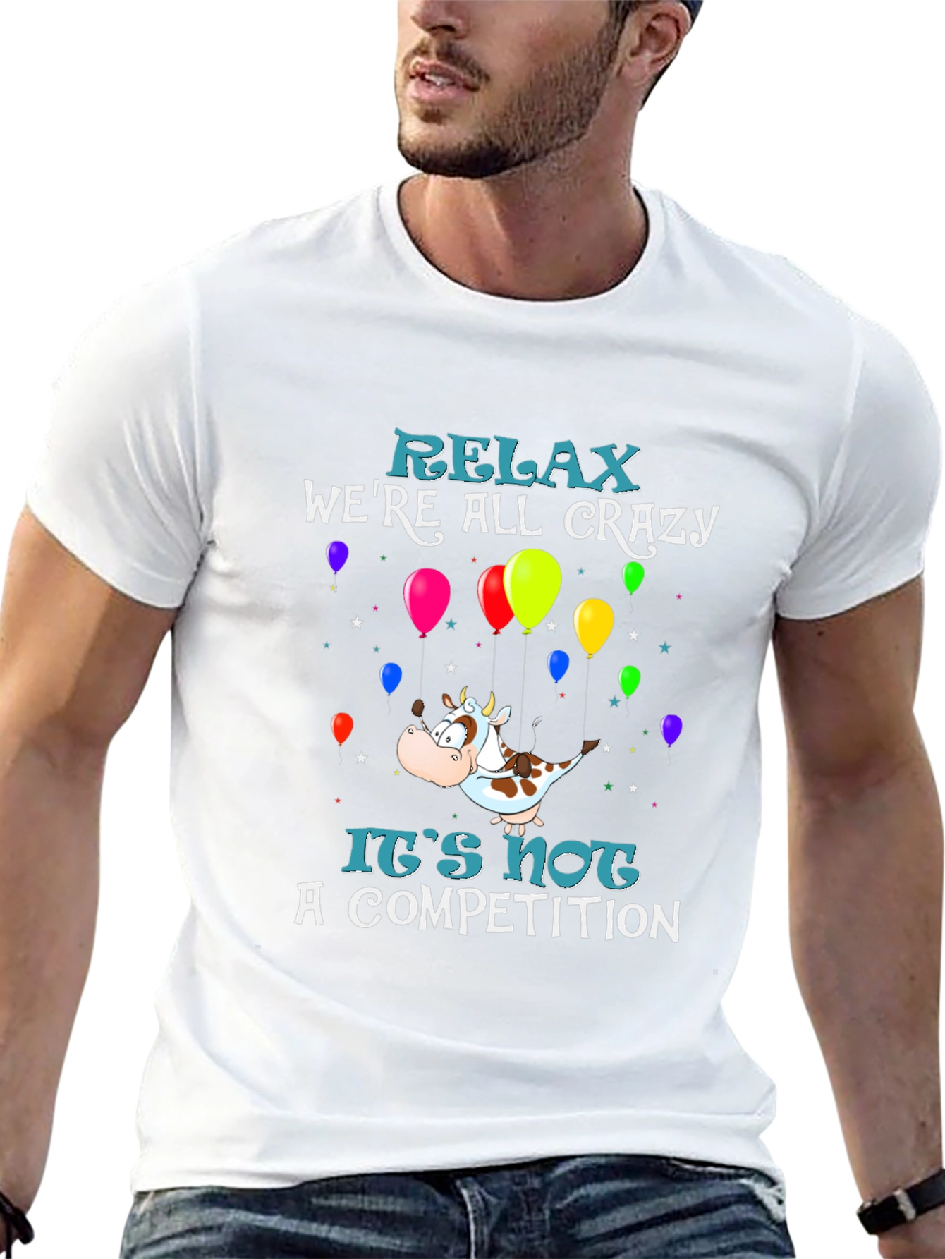 Relax Were All Crazy Graphic Tee